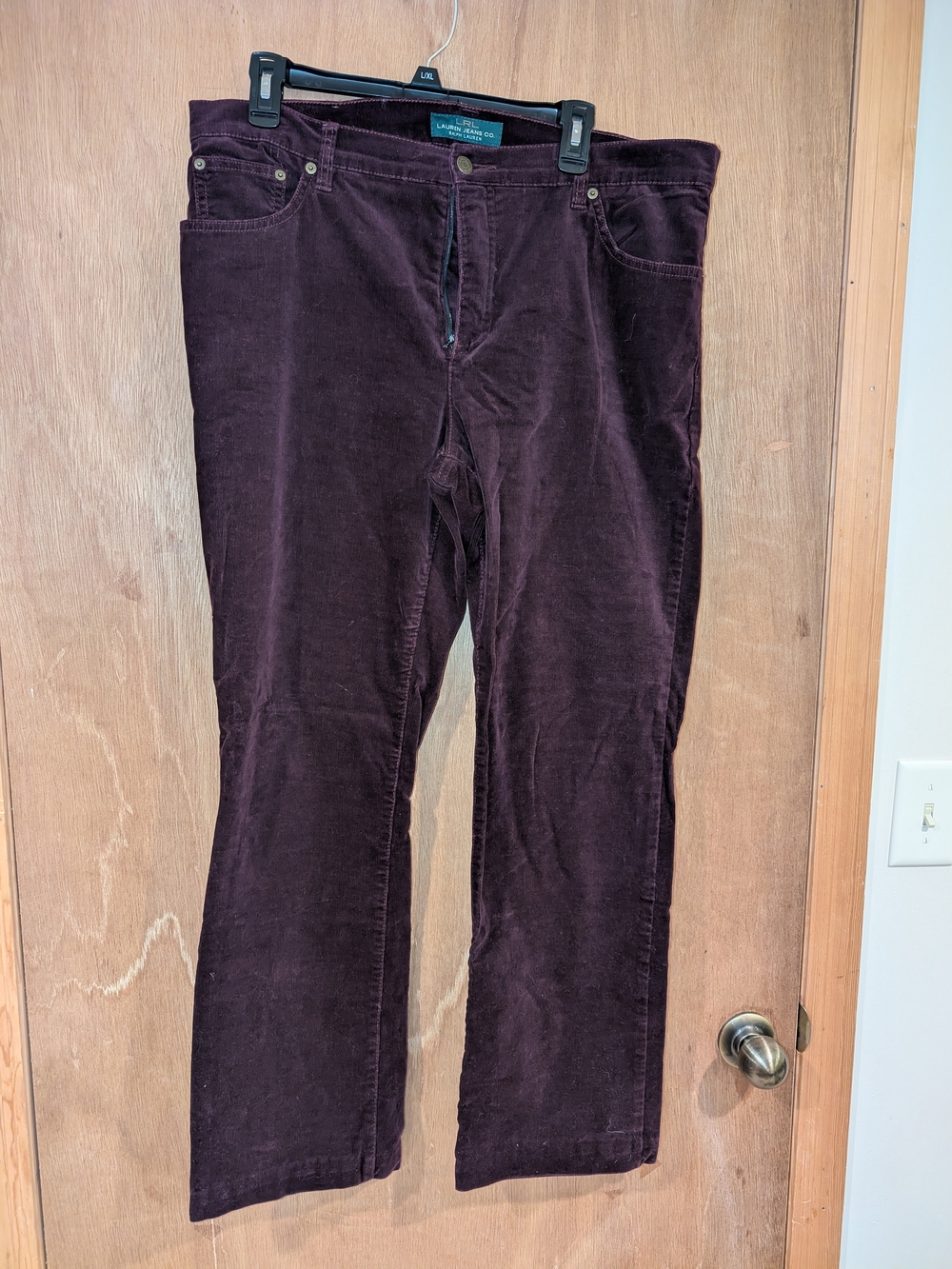 Lauren Ralph Lauren Straight-Leg Corduroy Jeans in Deep Plum